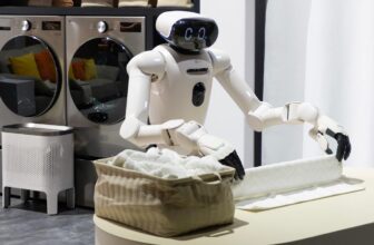 LG’s CLOiD robotic can fold laundry and serve meals… very slowly